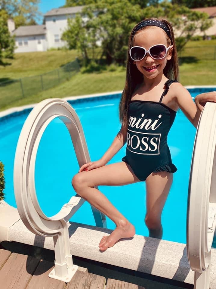 Mini Boss Baby Girl Swimwear