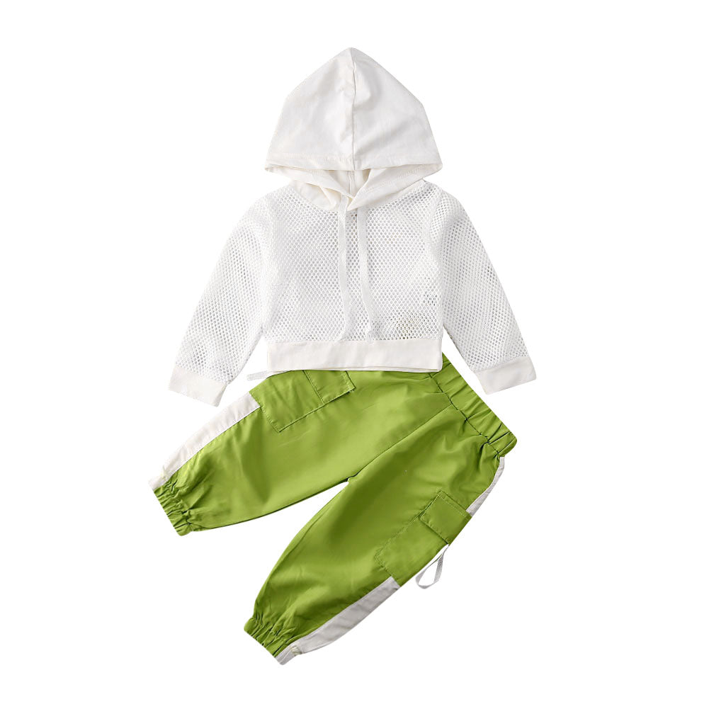 Cool Girl Net Hooded Tracksuit - PREORDER