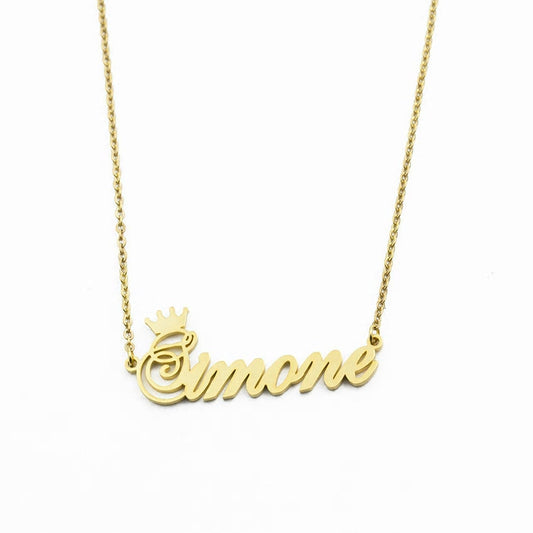 Personalized Name Necklaces - Crown