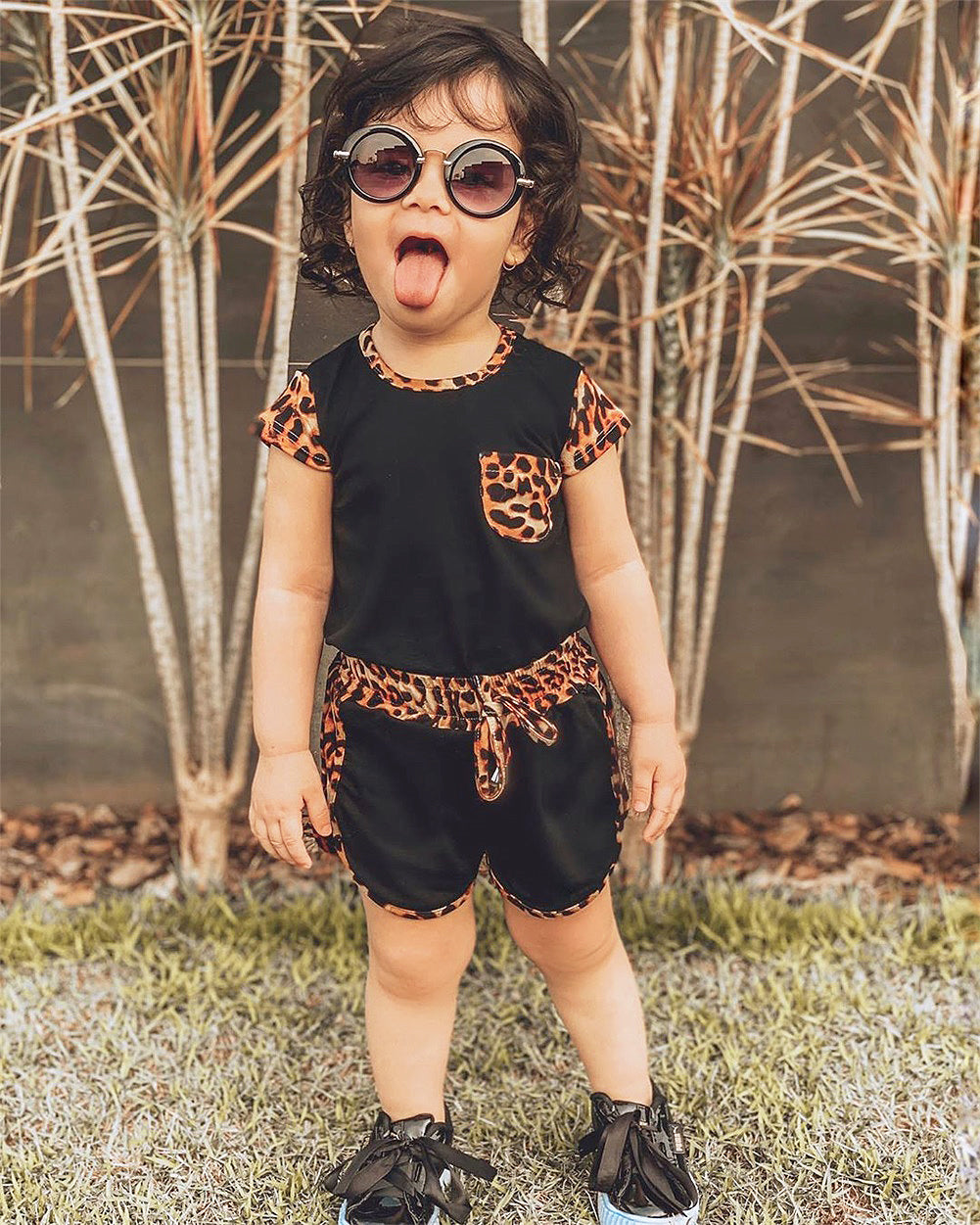 Cheetah Baby Girl Set