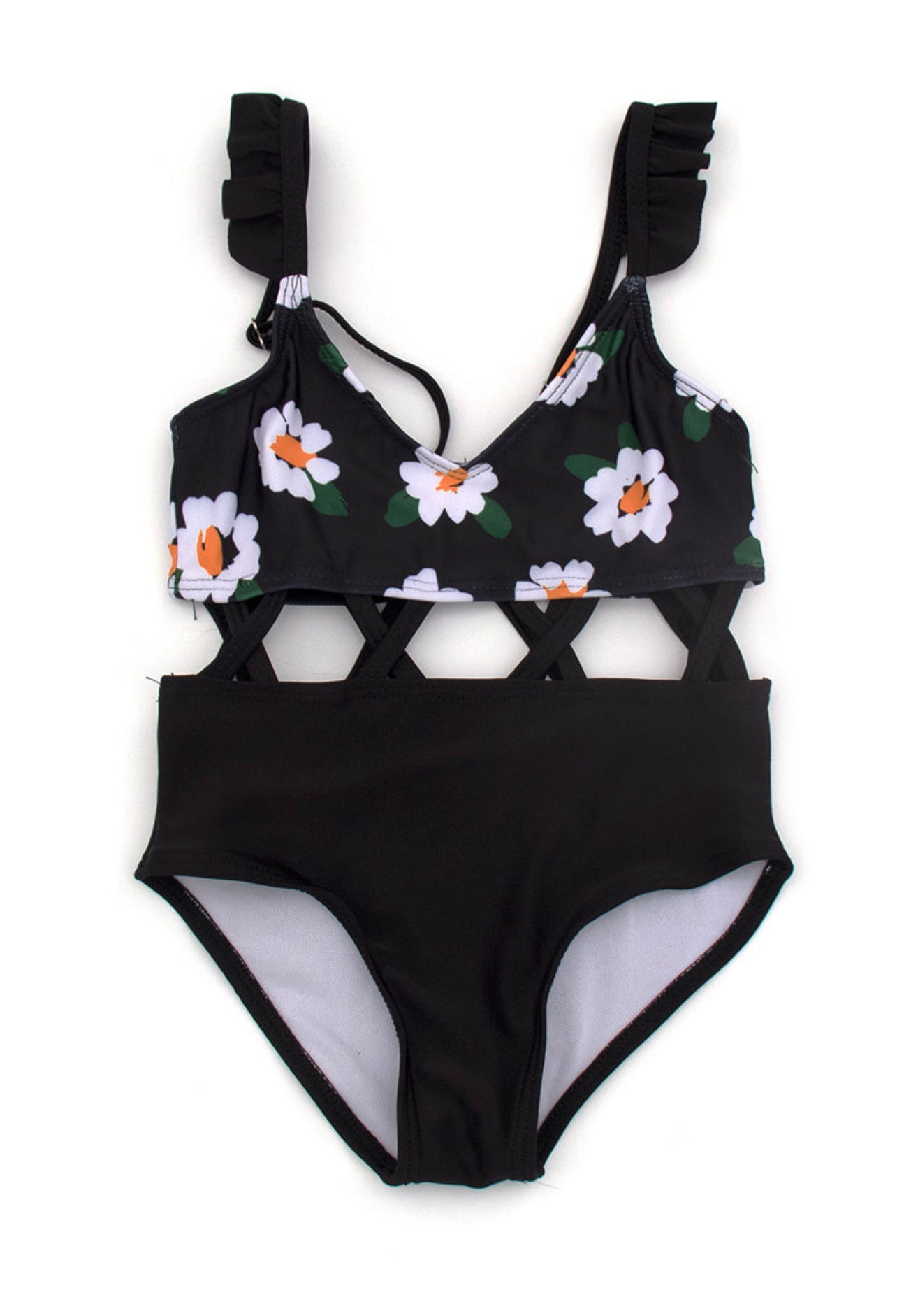 Black Daisy Swimsuit