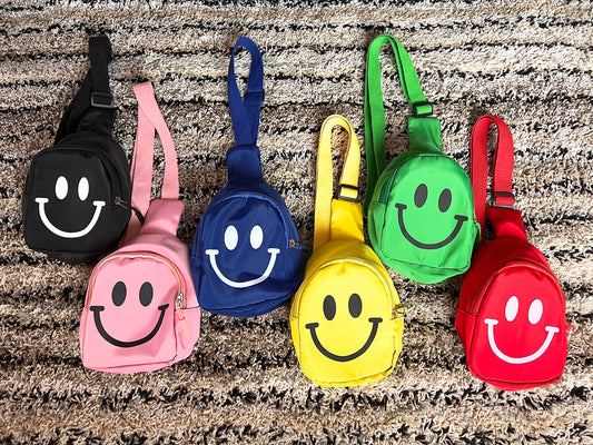 Smiley Face Mini Crossbody Bags