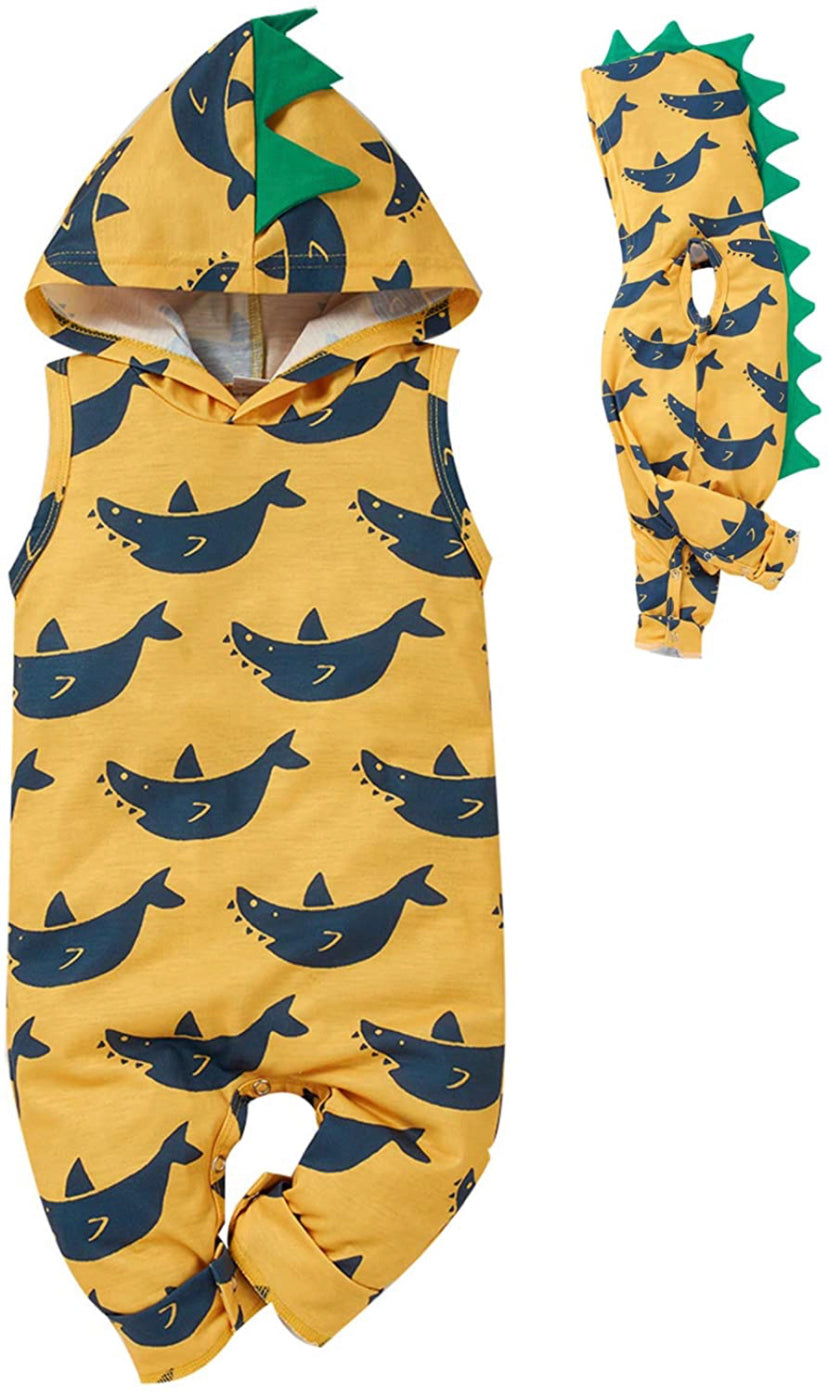 Dinosaur Hoodie Romper - Many Styles Available!